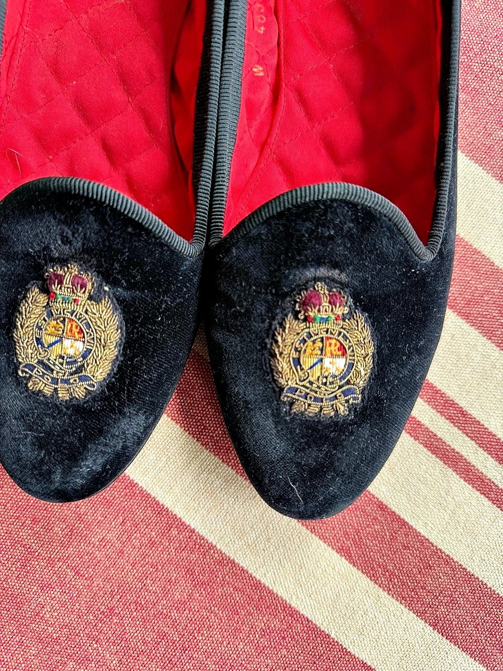 Ralph Lauren Velvet Flats